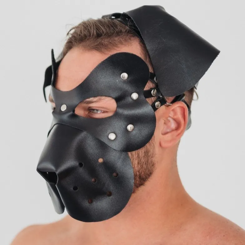 маска послушный пес из натуральной кожы 58017ars в Симферополе