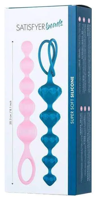 набор анальных цепочек satisfyer beads, цветные в Симферополе