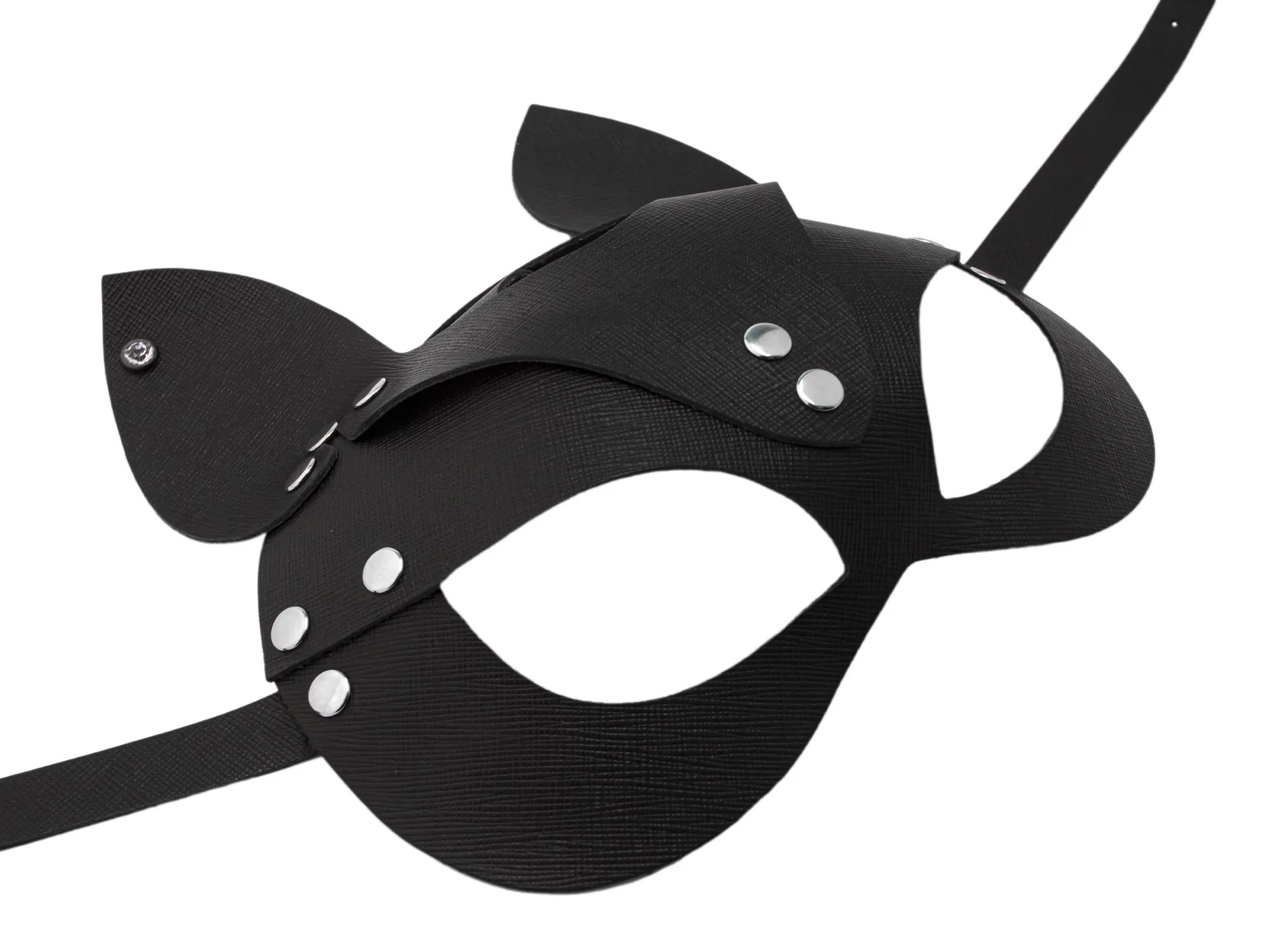 маска кошки с сережкой pinkrabbit , чёрная в Симферополе