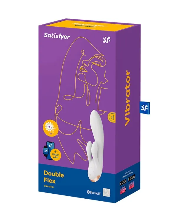 вибратор satisfyer double flex connect app white 002620sa в Симферополе