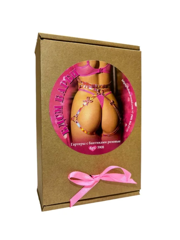 гартеры с бантиками розовые бдсм барби 5908ars в Симферополе
