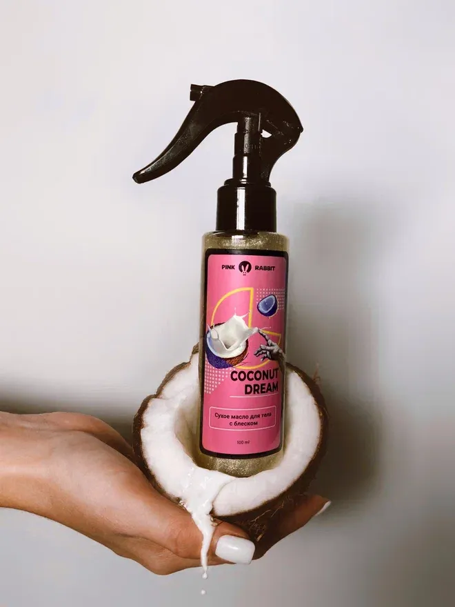 масло сухое с шиммером для тела “coconut dream”, 100 мл в Симферополе