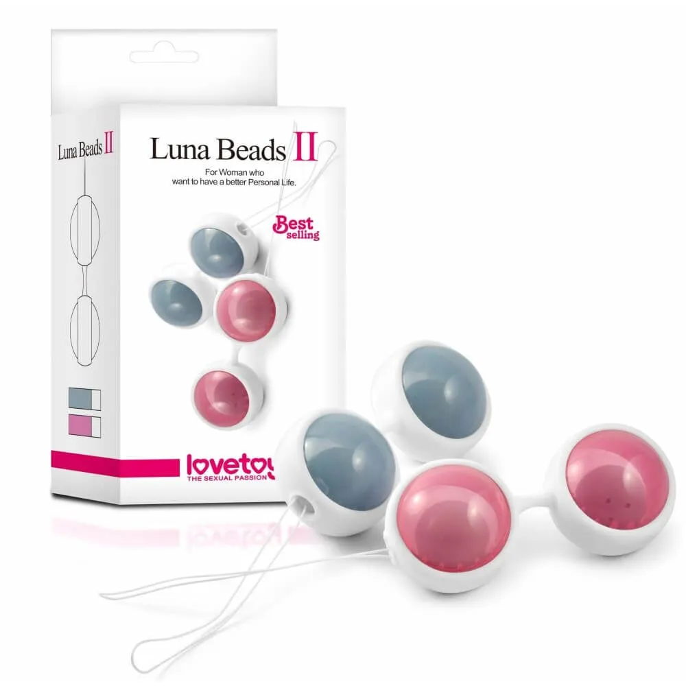 вагинальные шарики lovetoy luna beads, голубые в Симферополе