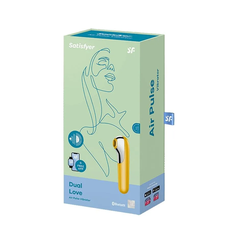 вакуум-волновой бесконтактный стимулятор клитора satisfyer dual love, жёлтый в Симферополе