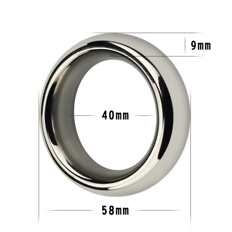 кольцо lovetoy metal silver cockring 4 см, металлическое в Симферополе