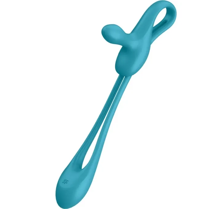 многофункциональный гибкий вибромассажер для пар satisfyer plug & play1, силикон, аквамарин, 43,5 см в Симферополе