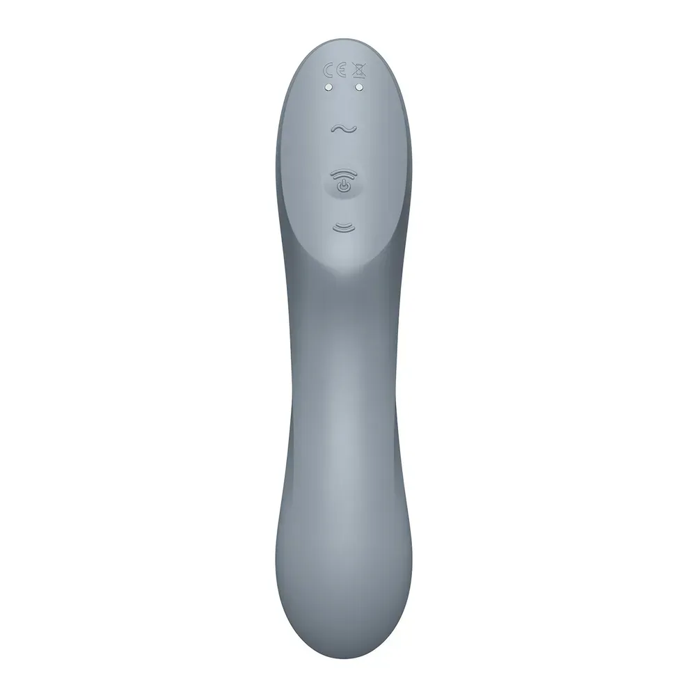 вакуум-волновой бесконтактный стимулятор клитора satisfyer curvy trinity 3, серый в Симферополе