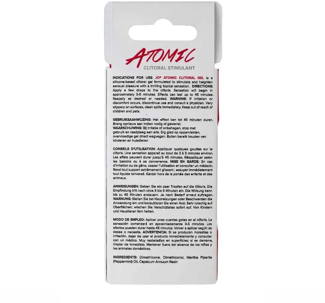 возбуждающий гель для клитора мощного действия / jo atomic - 10 мл в Симферополе