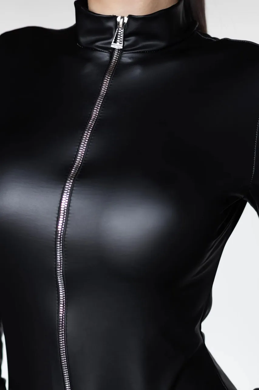 Эротическое комбинезон pinkrabbit из экокожи на молнии в Симферополе