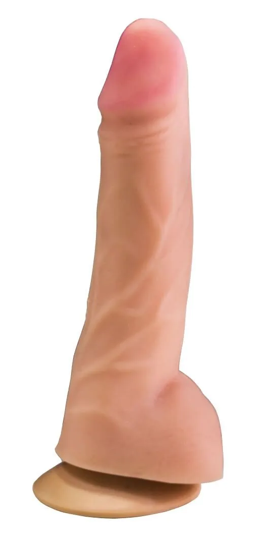 Фаллоимитатор Lovetoy на присоске, с мошонкой