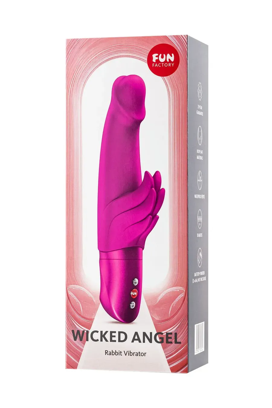 вибратор fun factory wicked angel, силикон, пурпурный, 20 см в Симферополе