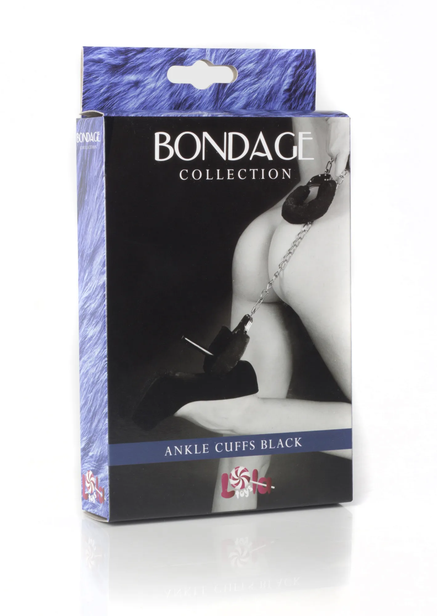 меховые оковы на ноги bondage черные 1020-01lola в Симферополе