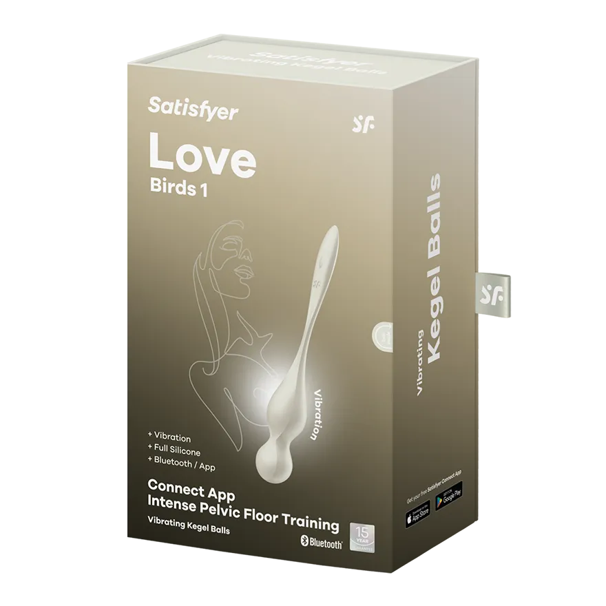 Вагинальные шарики с вибрацией Satisfyer Love Birds 1 white 002910SA
