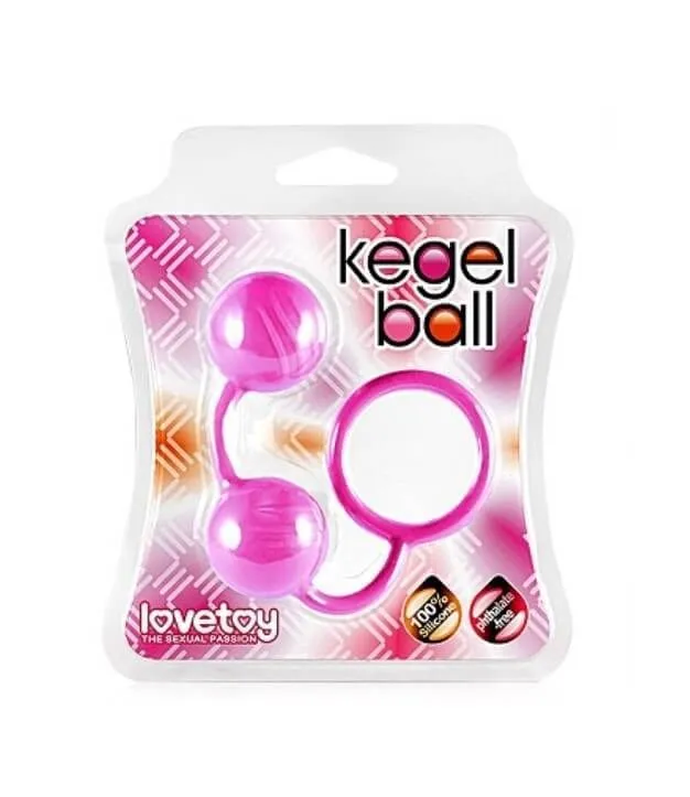 вагинальные шарики lovetoy kegel ball, розовые в Симферополе