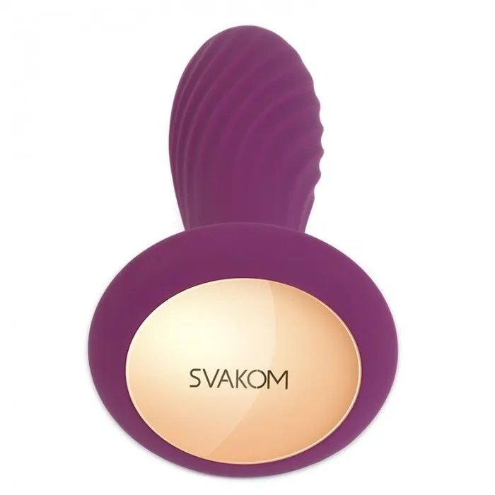 анальная пробка ребристая svakom bella, фиолетовая в Симферополе