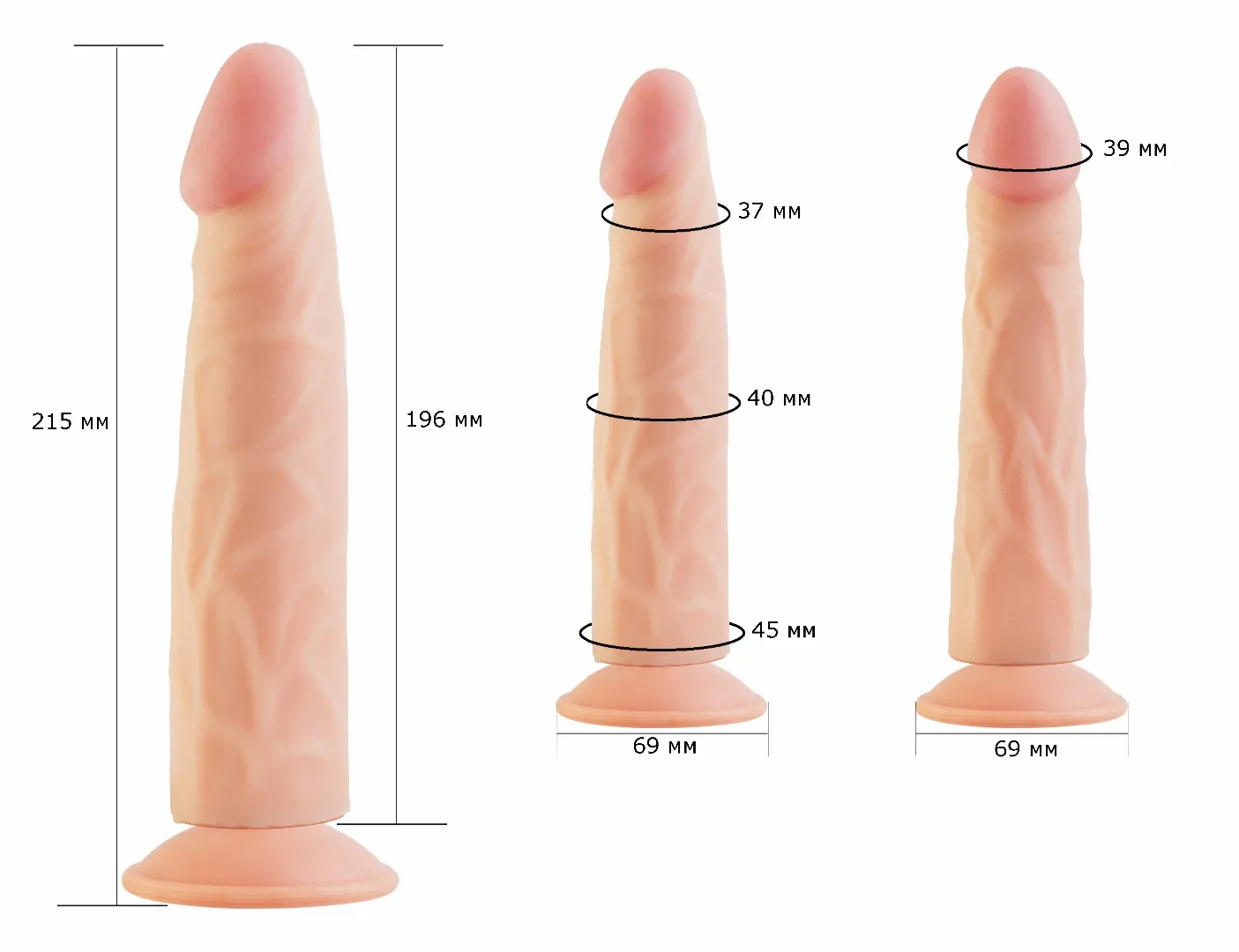 фаллоимитатор на присоске кибер-кожа 818500ru в Симферополе