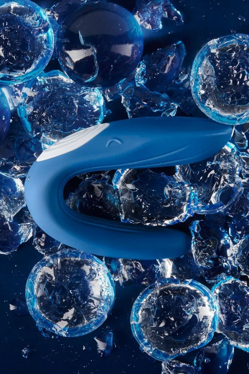 вибратор для пар satisfyer partner whale, синий в Симферополе