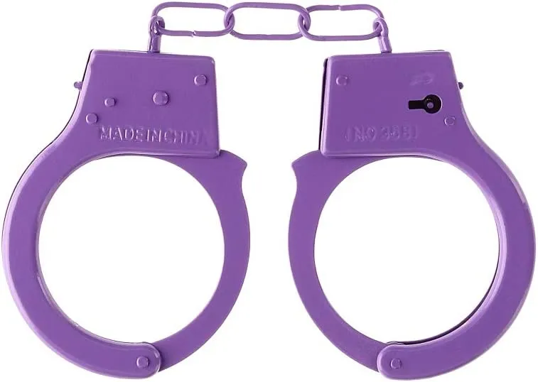наручники металлические beginner's handcuffs, фиолетовые в Симферополе