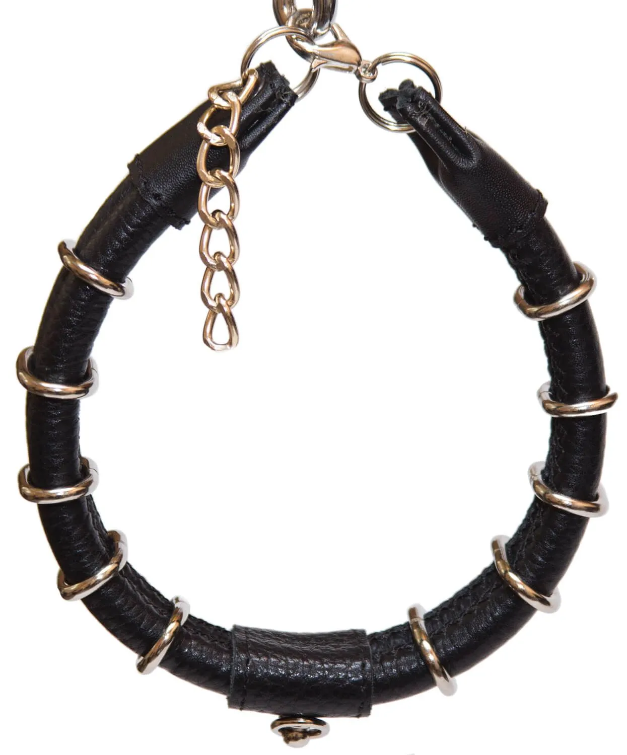 ошейник округлый двойной без поводка, чёрный в Симферополе