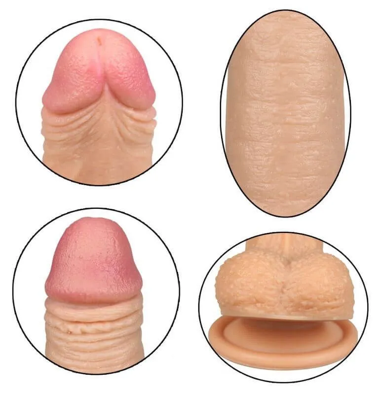 фаллоимитатор lovetoy 7 inch dual layered liquid silicone nature cock, телесный в Симферополе