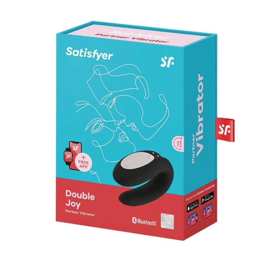 универсальный массажер для пар satisfyer double joy, черный в Симферополе