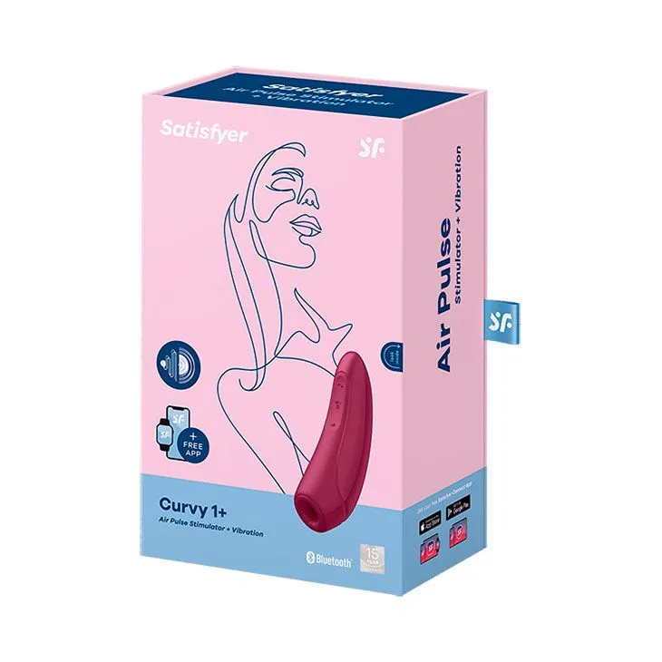 вакуум-волновой бесконтактный cтимулятор satisfyer curvy 1+, бордовый в Симферополе