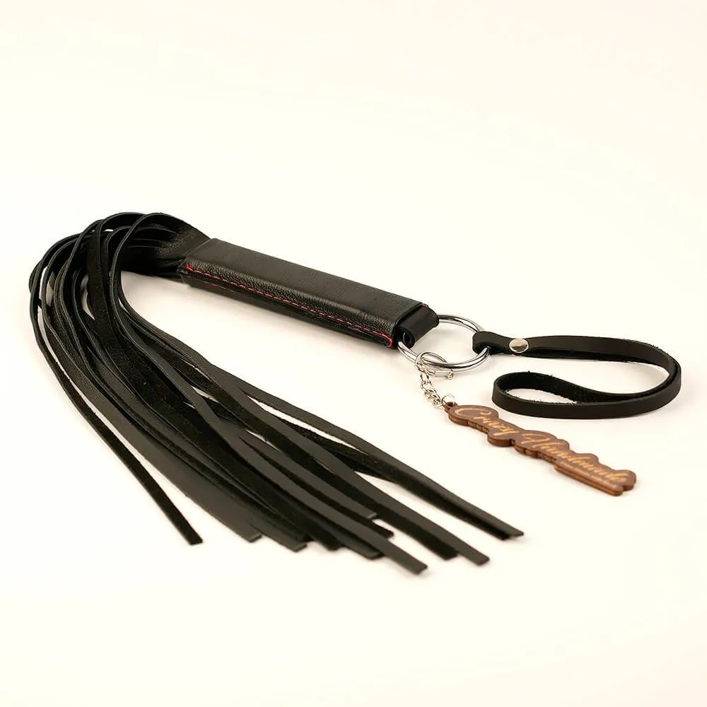 плеть классическая pinkrabbit из натуральной кожи, чёрная в Симферополе