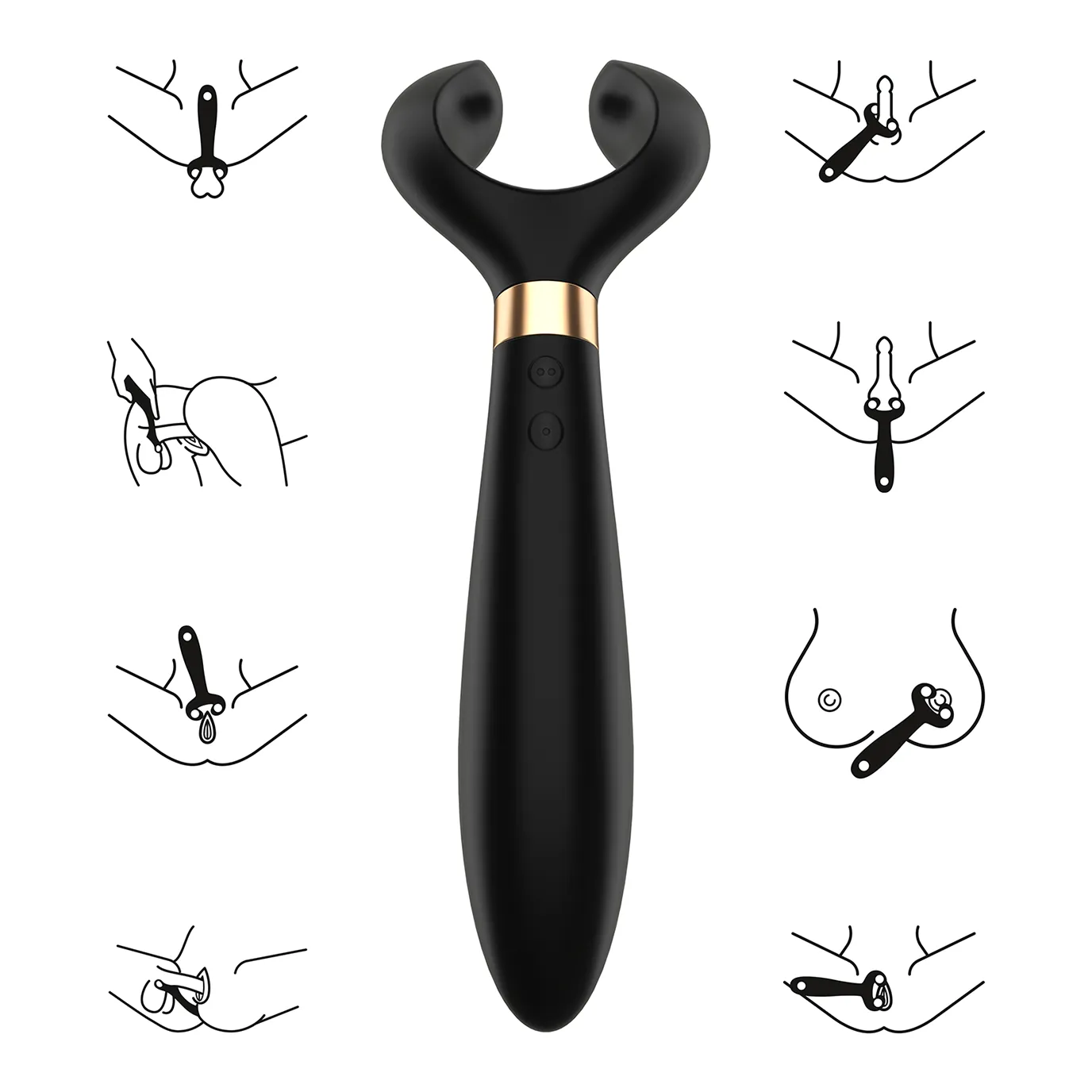 вибромассажер для пары satisfyer partner multifun 3 black 001098sa в Симферополе