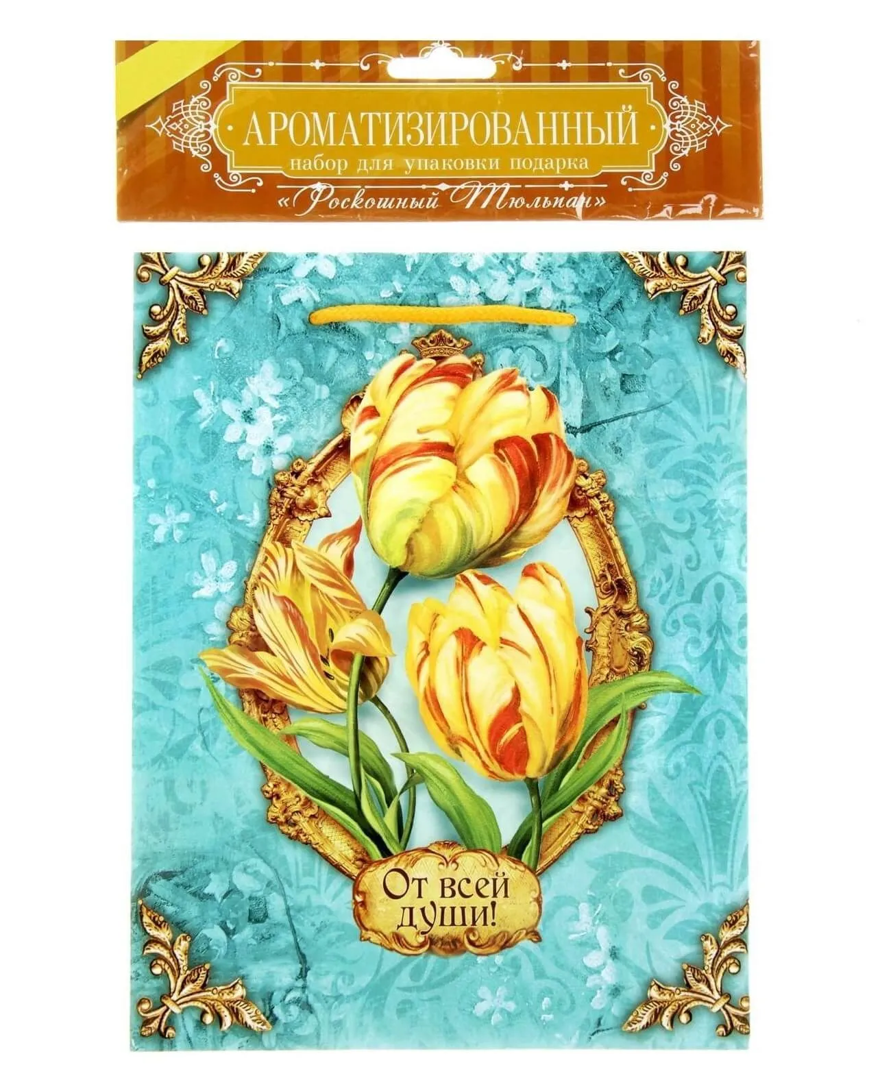 набор для упаковки подарка сима ленд роскошный тюльпан, с аромабумагой в Симферополе