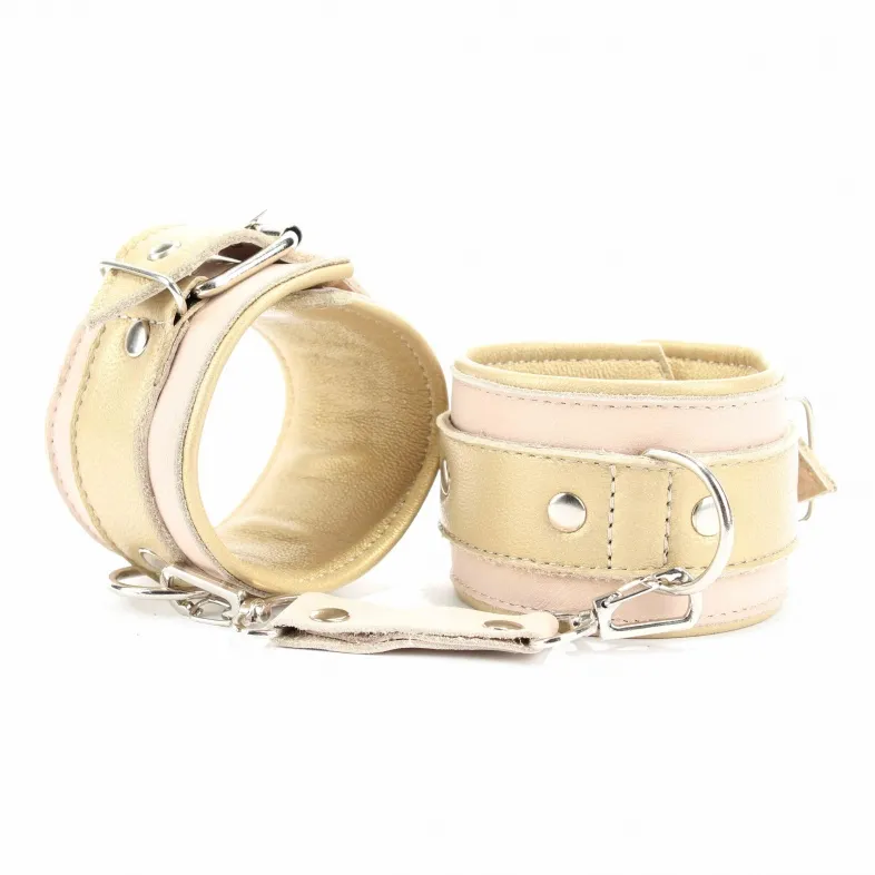 наручники из кожи бежевые 51031ars в Симферополе