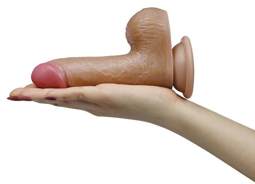 вибратор на присоске lovetoy nature cock luca, телесный в Симферополе