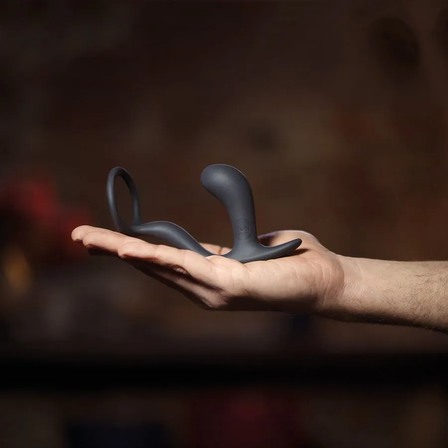 кольцо эрекционное с пробкой fun factory bootie ring, чёрное в Симферополе