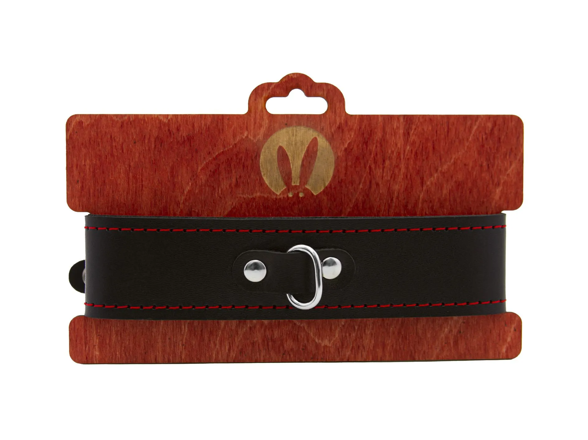 ошейник pinkrabbit двухслойный, с красной строчкой в Симферополе