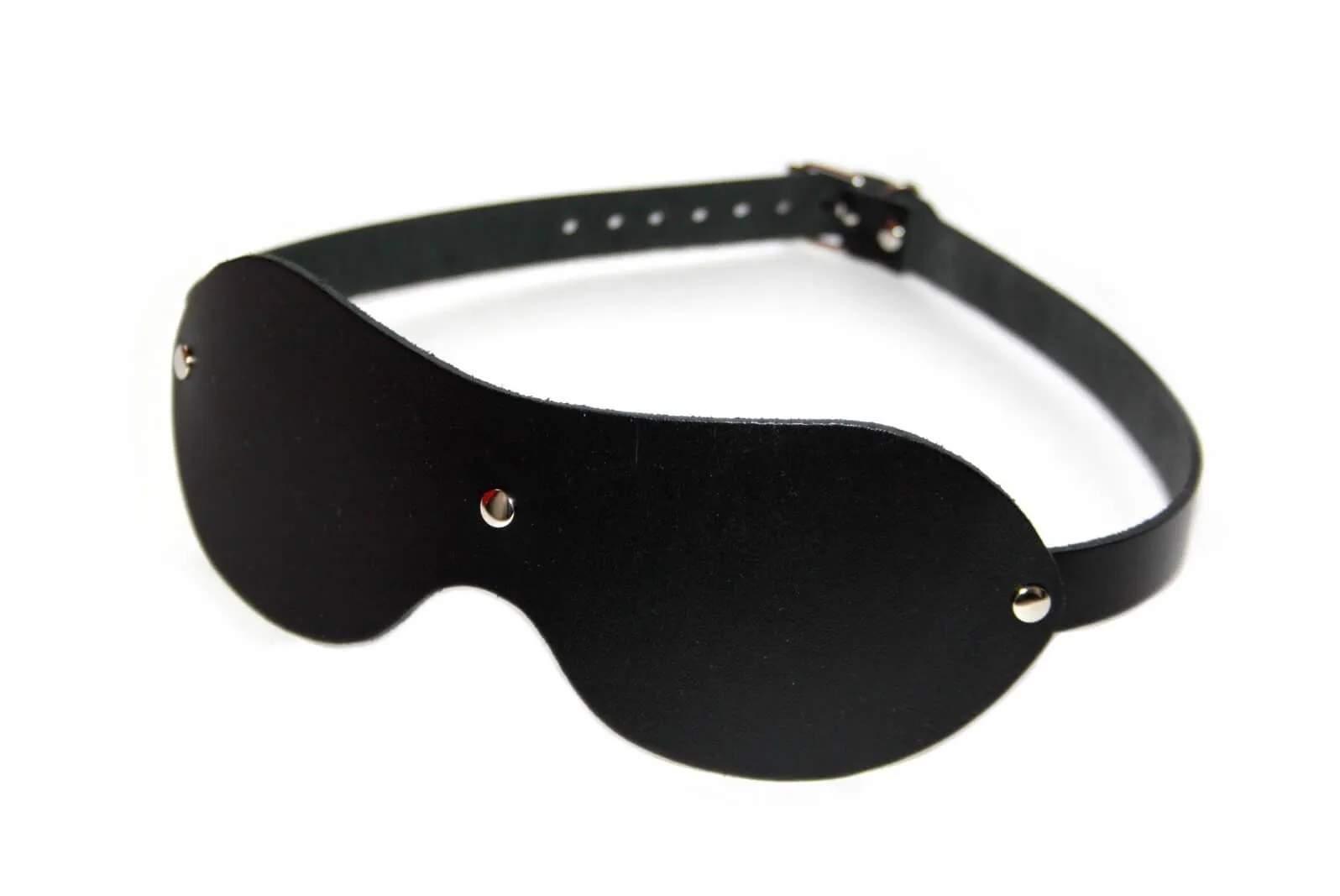 Маска PinkRabbit кожаная, черная