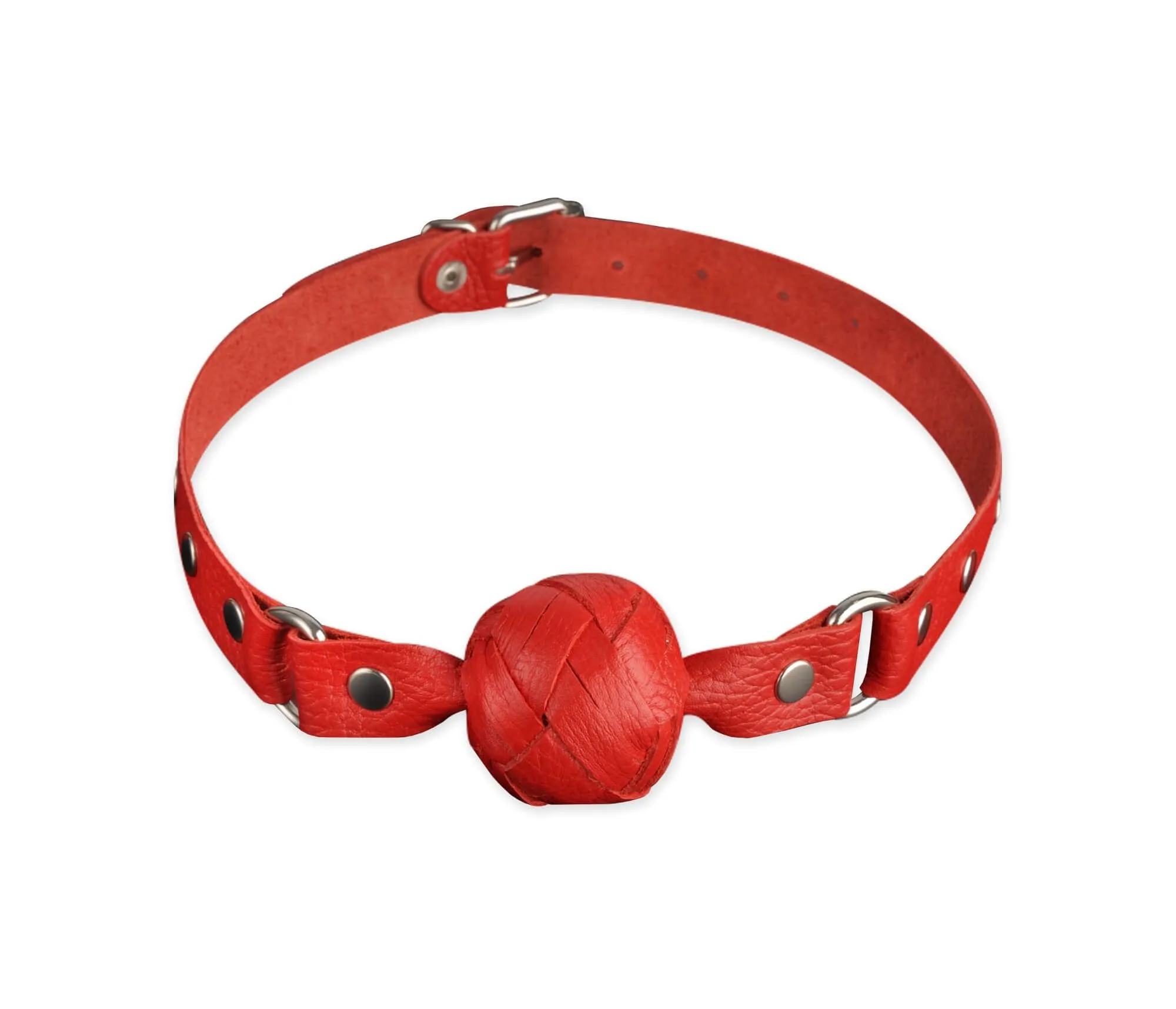 Кляп-шар Sitabella кожаный, красный