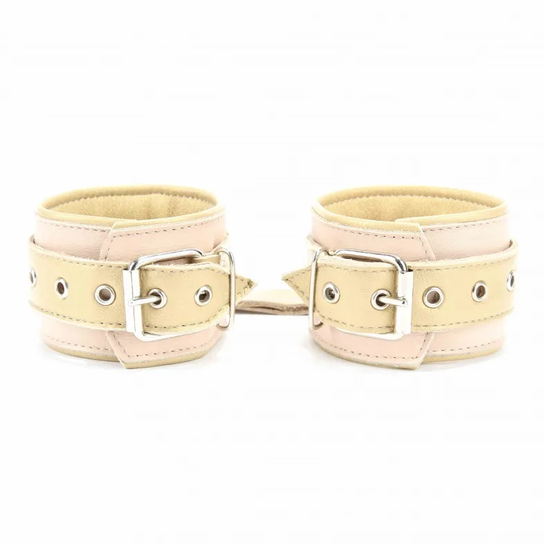 наручники из кожи бежевые 51031ars в Симферополе