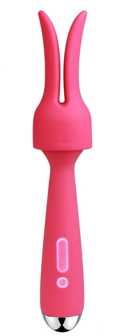 универсальный массажер с насадкой svakom emma, розовый в Симферополе