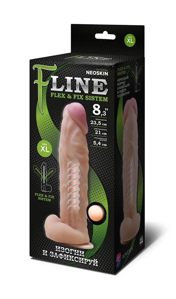 фаллоимитатор неоскин на присоске flex & fix sistem в Симферополе