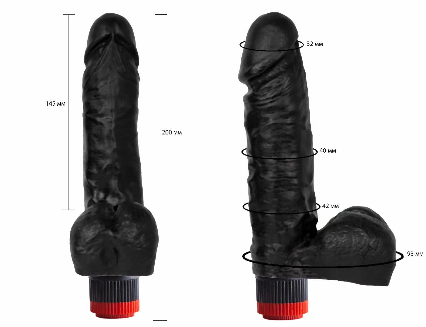 вибромассажер черный  411400ru в Симферополе