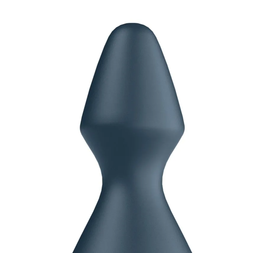 пробка анальная с вибрацией satisfyer lolli plug 1, серая в Симферополе