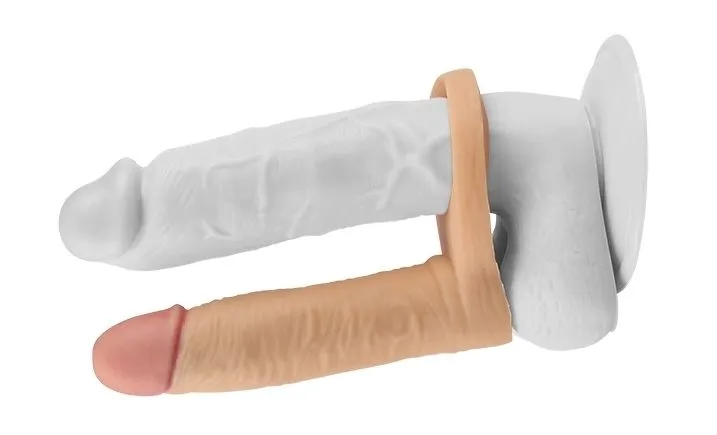 насадка lovetoy the ultra soft double 5.8, телесная в Симферополе