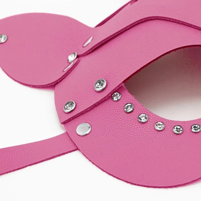 маска кошки со стразами pinkrabbit, розовая в Симферополе