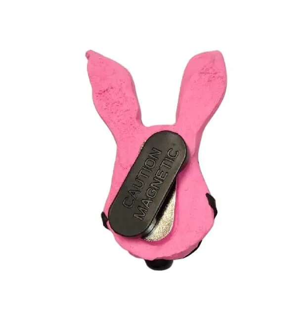 брошь pinkrabbit розовый кролик с черным кляпом, на магните в Симферополе