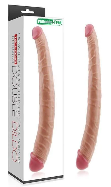 фаллоимитатор двойной lovetoy lady-killer double dildo, телесный в Симферополе