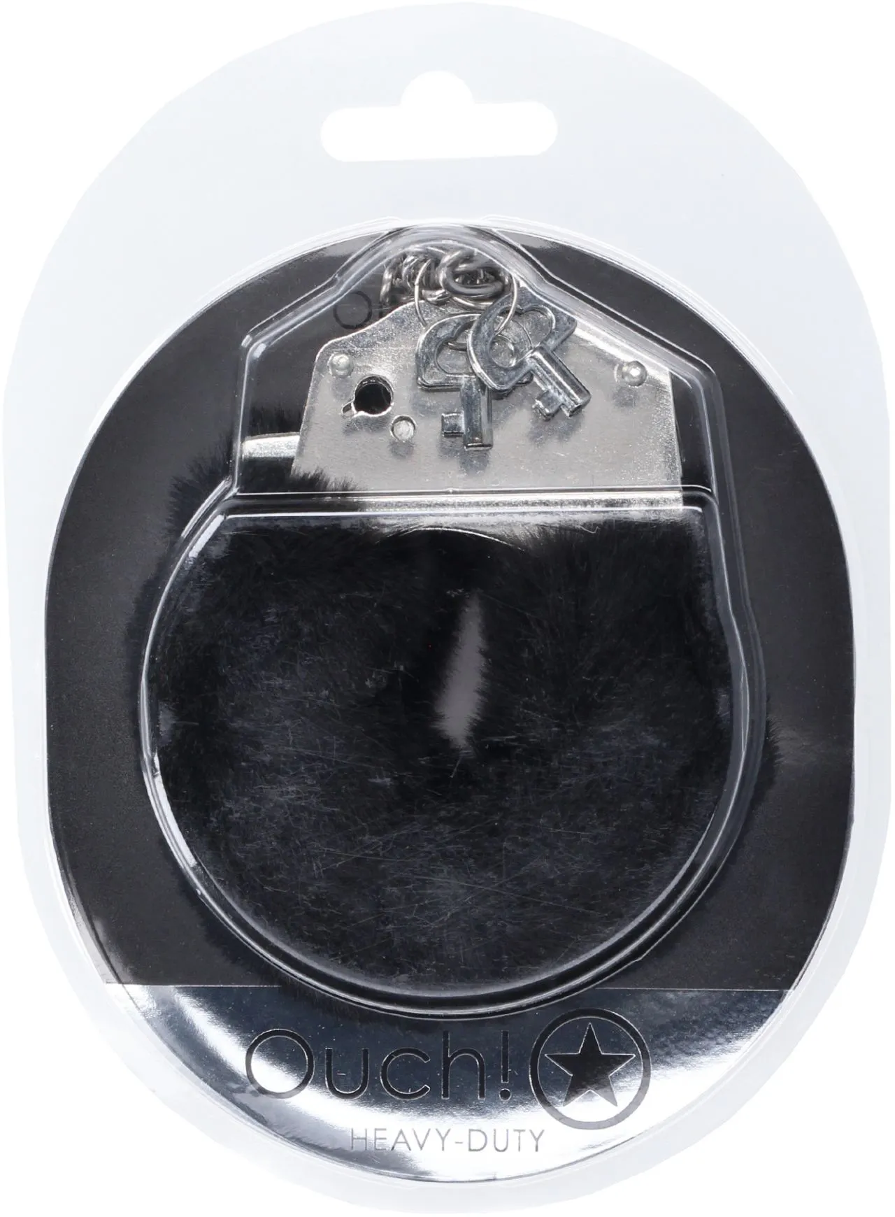 наручники для эротических игр heavy-duty fluffy handcuffs - black в Симферополе