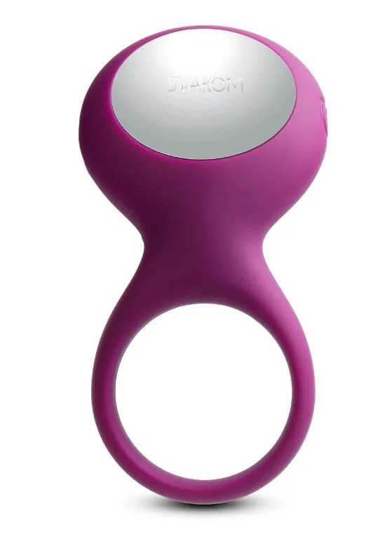 виброкольцо со стимулятором svakom tyler, фиолетовое в Симферополе