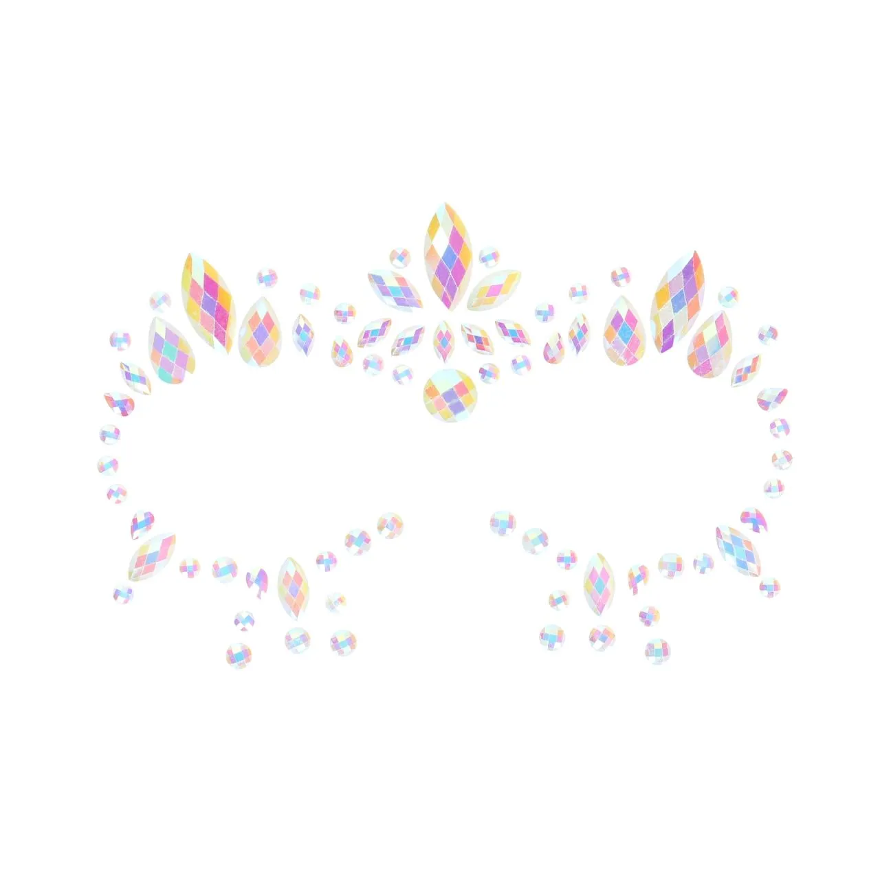 декоративное украшение (камни) на клеевой основе body jewelry stickers - face - glow in the dark - o в Симферополе