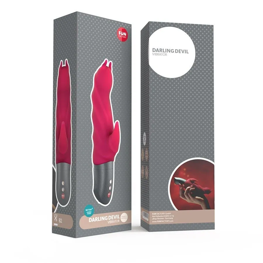 вибратор fun factory darling devil battery plus, малиновый в Симферополе
