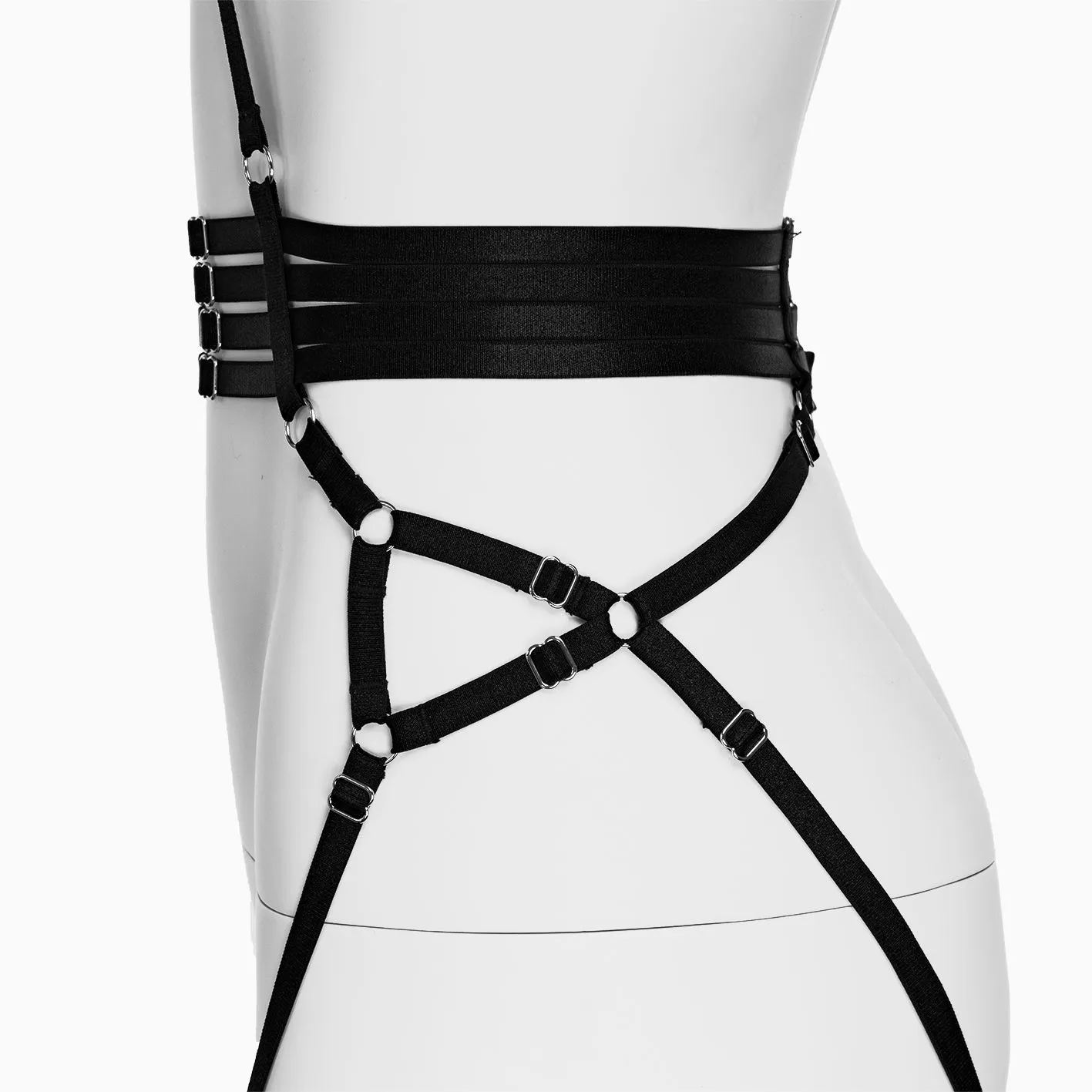 портупея pinkrabbit bandage elastic, чёрный в Симферополе