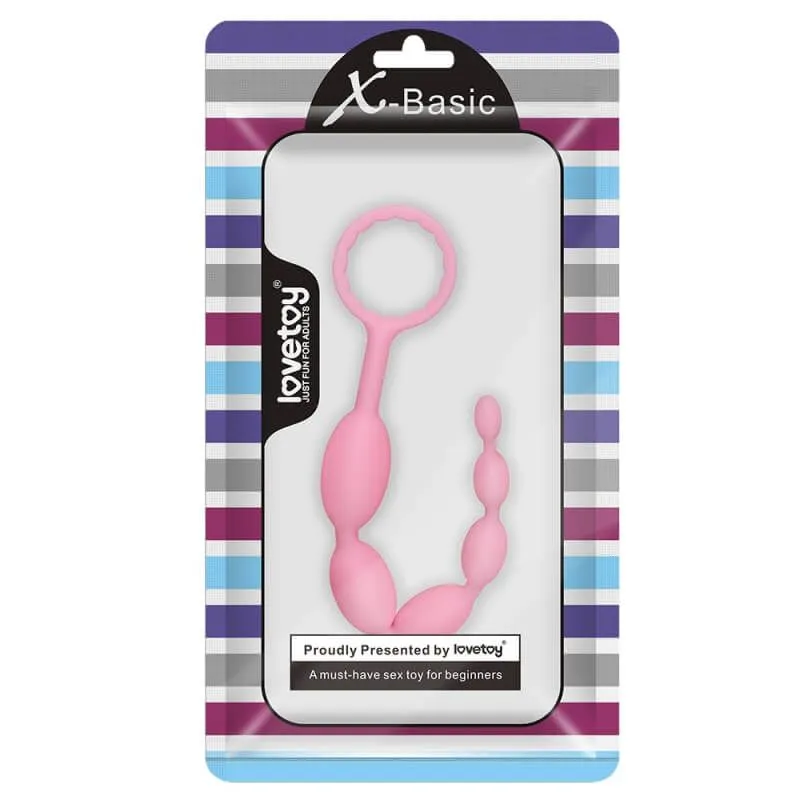 анальная елочка lovetoy x-basic 10, розовая в Симферополе